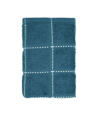 Dusk & Dawn English Blue 2 Hand Towel, 400 GSM, Cotton Rich, Weft Insert Solid Towel, Blue