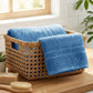 Luxe Home 1Pc Hand Towel, Sea Blue| 600 GSM Cotton Bamboo
