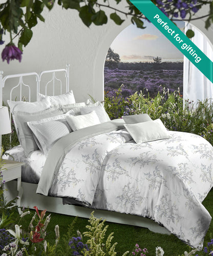 Aroma Lily King Bedsheet With 2 Pillow Cover, 144 Tc, 100% Cotton, Floral