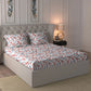 Home Essential Warm Fitted King Bedsheet, Eloise| 290 GSM Polyester|2 Pillow Covers