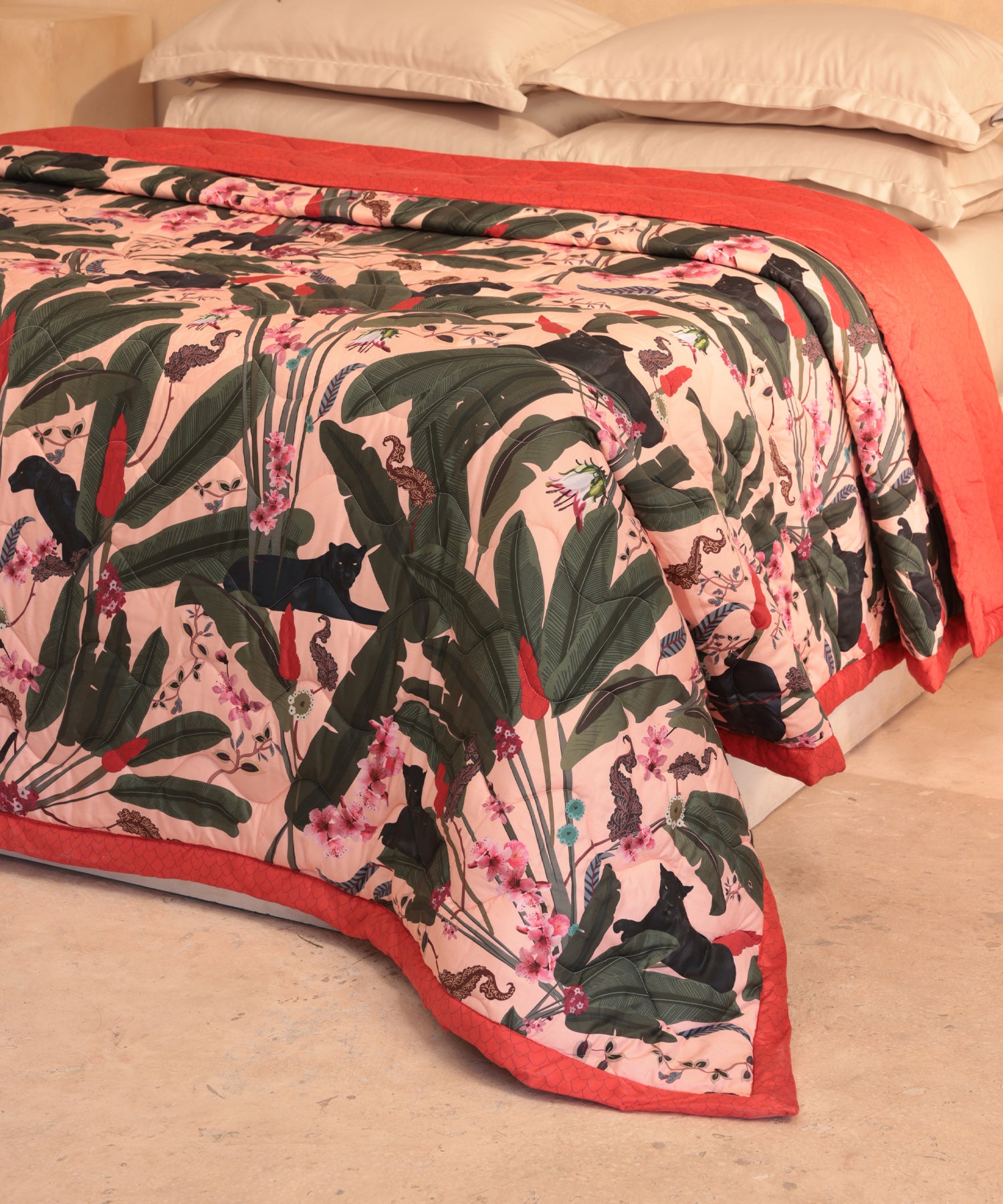 Shivan & Narresh for myTrident King Comforter, 400TC, PALMERA