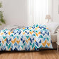Urban Comfort Trippy Triangles Blue Single Comforter, 120GSM, 100% Cotton, Multicolor