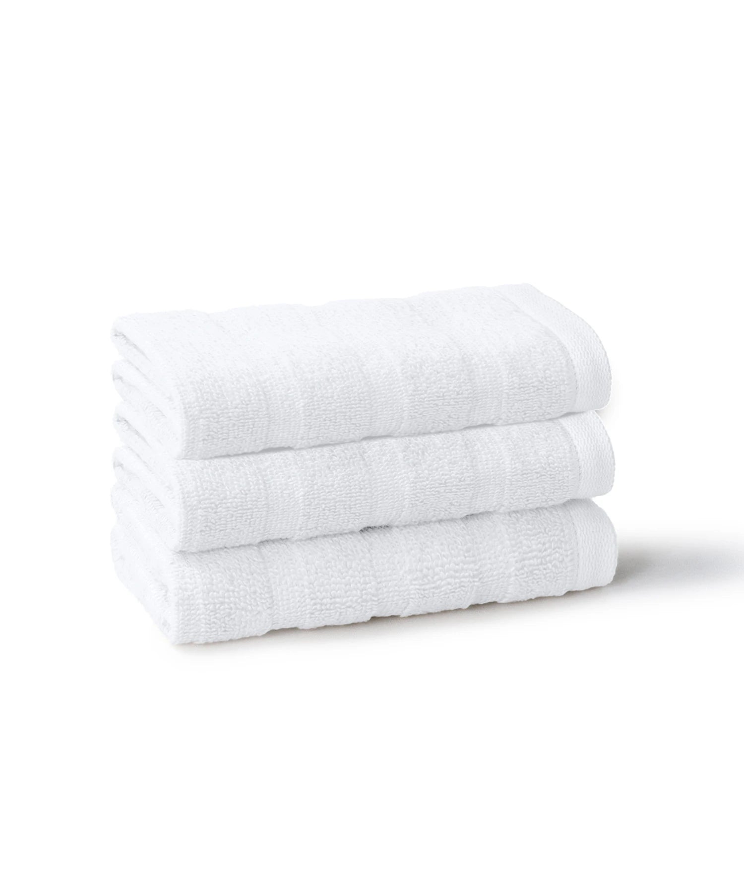 Quick Dry 3 Pc Wash Towel, White|400 GSM Cotton