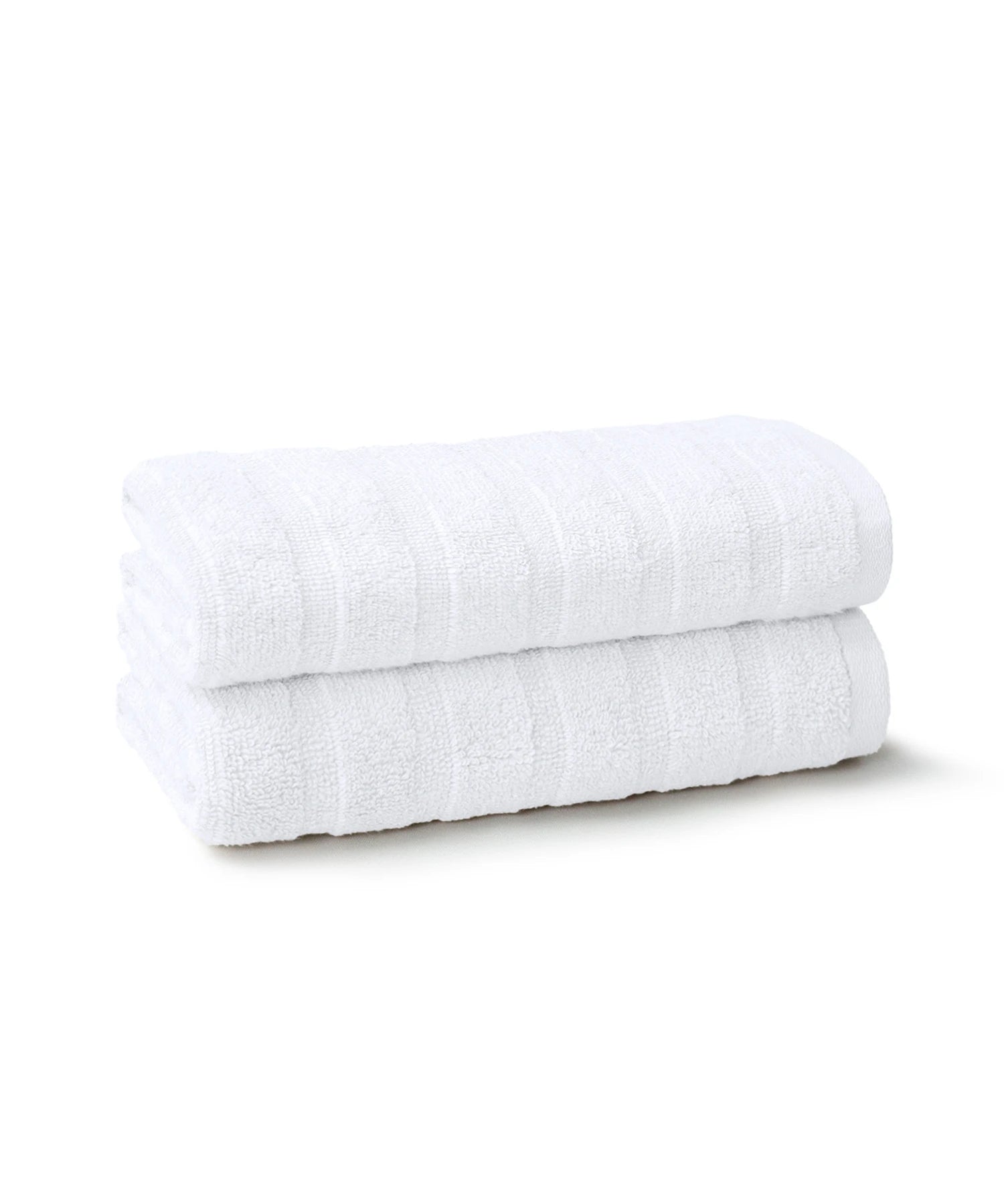 Quick Dry 2 Pc Hand Towel, White|400 GSM Cotton