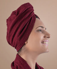 Urban Comfort Headwrap, Wine | 240 GSM Cotton