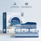 Classic Prakriti King Bedsheet Set, Neelgiri|210 TC Cotton|2 Pillow Covers