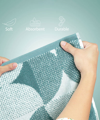 Finesse Fashion Bath Towel, 600 GSM, Cotton Rich, Mineral Blue