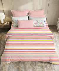 Soft Comfort King Bedsheet Set, Bloom Era | 200 TC Cotton|2 Pillow Covers