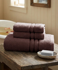 Moment Gold Towels 3Pc Set, Pecan Brown | 400GSM 100% Cotton