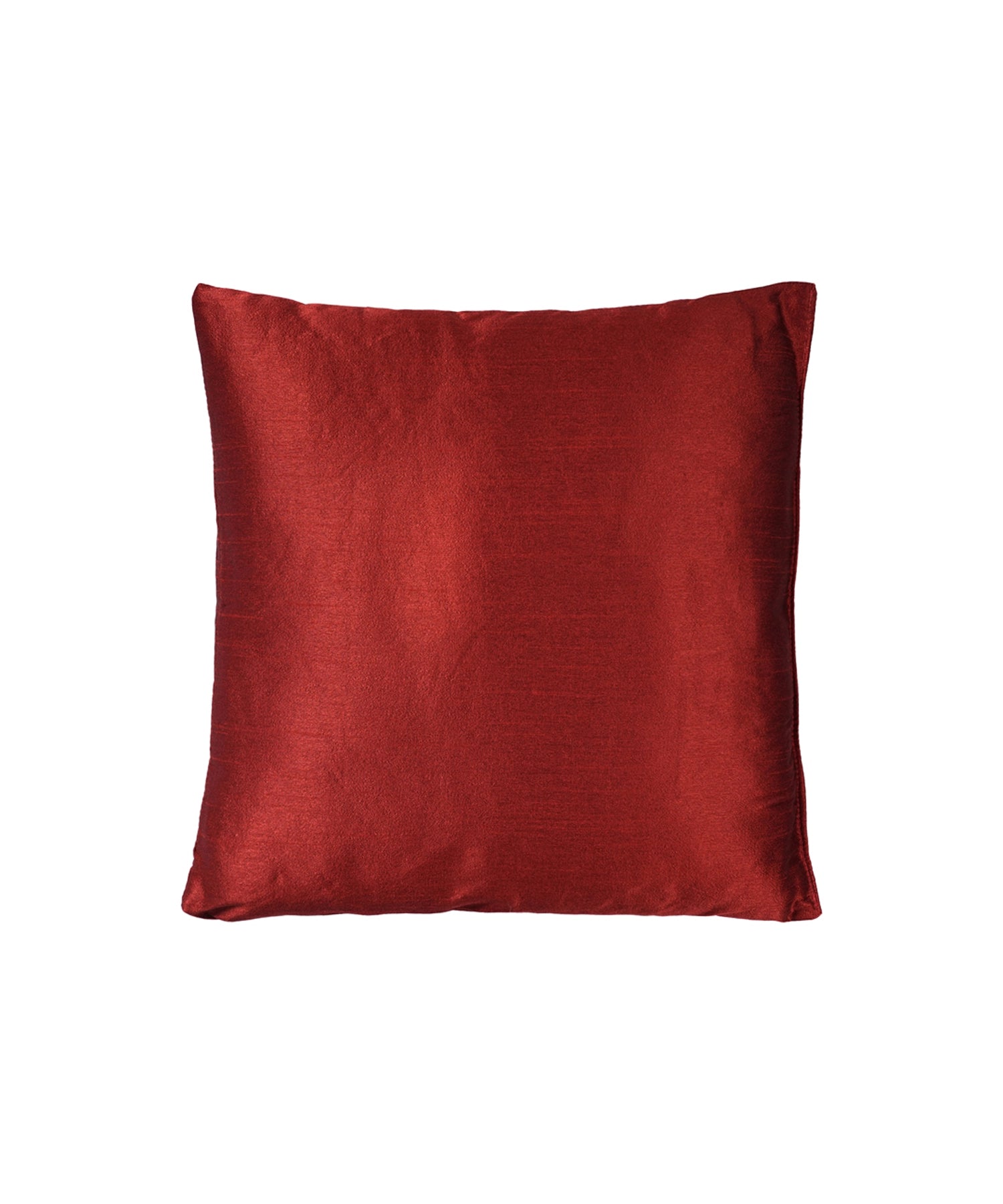 Everyday Solid Single Cushion, 250 GSM, 40 cm x 40 cm, Passion Red