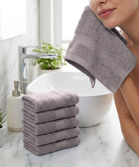 Soft Comfort 6Pc Towel Set, Charcoal|509 GSM Cotton|Air Rich Technology