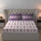 Celebration Queen Bedsheet Set, Saanjh Purple | 144 TC Cotton| 2 Pillow Covers