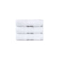 Nectarsoft 3 Pc Face Towel,625 Gsm , High End Luxury,Antimicrobial,Premium Cotton, Delica White