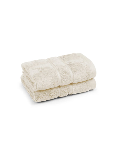 Luxe Home 2Pc Face Towel, Lamb's Wool| 600 GSM Cotton Bamboo