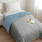Comfort Living Solid Single AC Blanket/Comforter, Blue Fog|120 GSM Polyester|Reversible