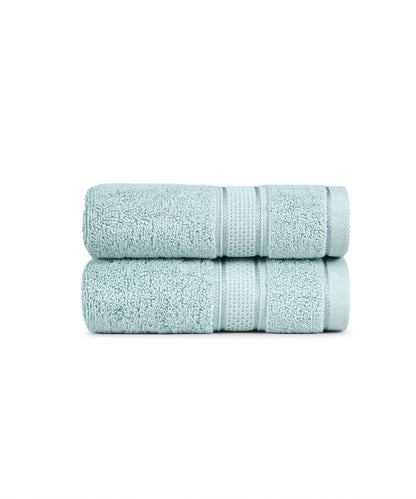 Indulgence 2Pc Hand Towel, Aqua Fresh|600 GSM Cotton