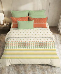 Soft Comfort King Bedsheet Set, Art Age | 200 TC Cotton|2 Pillow Covers