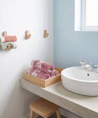 Juniors 3 Pc Face Towel Set, Bow| 550 GSM | 100% Premium Cotton