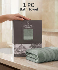 Luxehome Supima Cotton Bath Towel, Priarie Sage| 600 GSM | 100% Supima Cotton