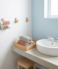 Juniors 3 Pc Face Towel Set, Stripe| 550 GSM | 100% Premium Cotton