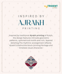 Shilpkalaa Printed King Bedding Set, Ajrakh | 144TC, 150 GSM| 4Pc Set