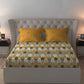Celebration Queen Bedsheet Set, Mehfil Mustard | 144 TC Cotton| 2 Pillow Covers