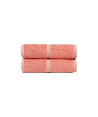 Urban Comfort 2 Pc Hand Towel Set, Brick Red| 450 GSM Cotton|Dry Fast