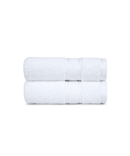 Indulgence 2Pc Hand Towel, Bright White|600 GSM Cotton