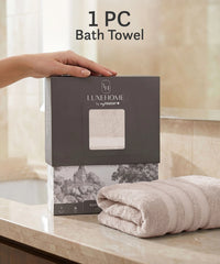 Luxehome Supima Cotton Bath Towel, Dark Sand| 600 GSM | 100% Supima Cotton