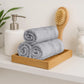 Quick Dry 3 Pc Face Towel, Charcoal Grey|400 GSM Cotton