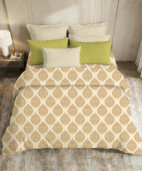 Soft Comfort King Bedsheet Set, Soft Paisley | 200 TC Cotton|2 Pillow Covers