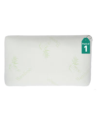 Classic Bamboo memory Foam 1 Pc Pillow|200 GSM Spun Knitted Bamboo Fabric