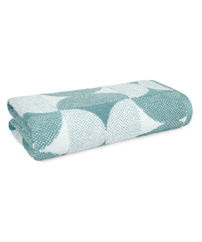 Finesse Fashion Bath Towel, 600 GSM, Cotton Rich, Mineral Blue