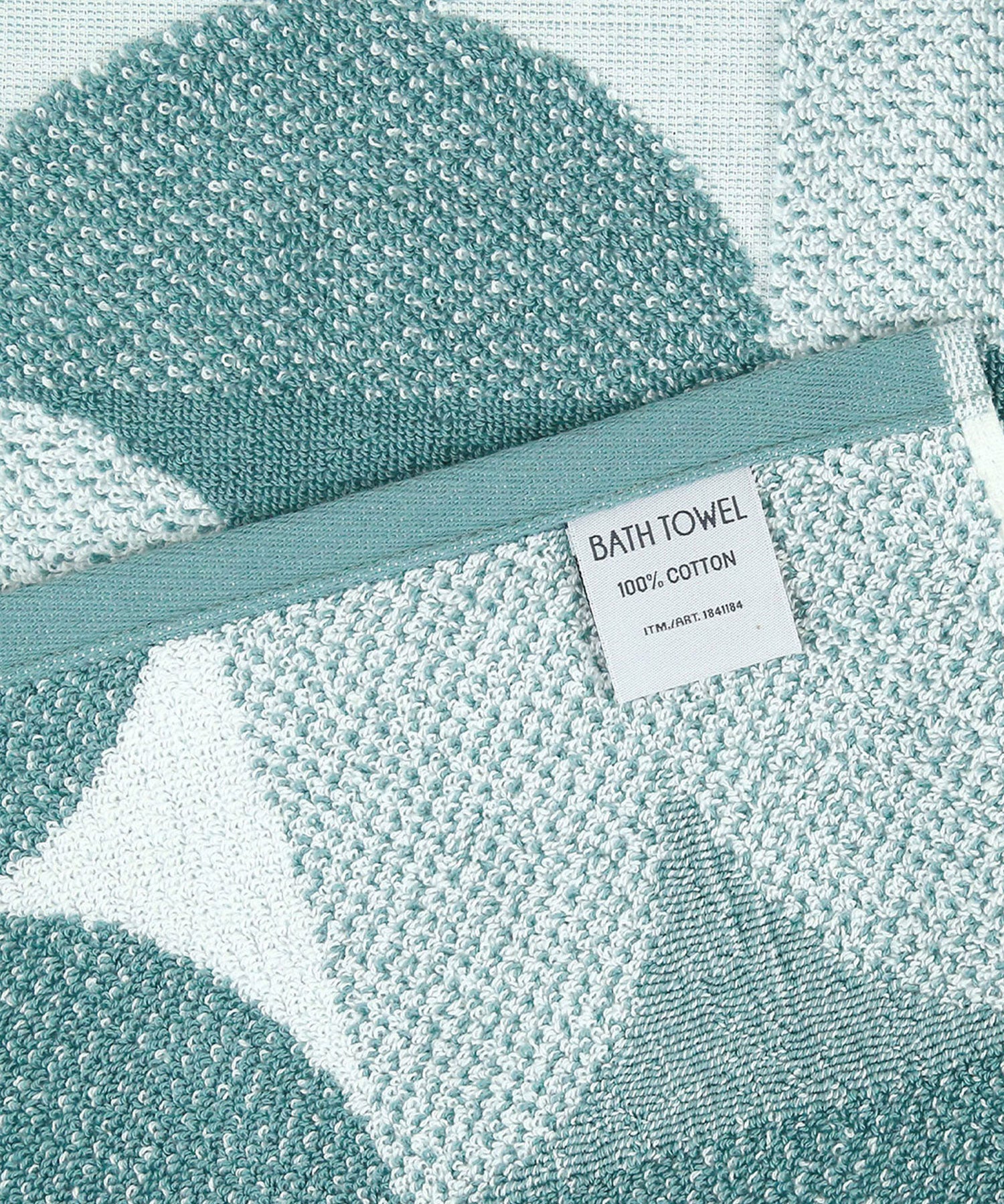 Finesse Fashion Bath Towel, 600 GSM, Cotton Rich, Mineral Blue