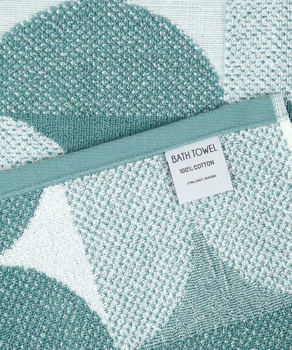 Finesse Fashion Bath Towel, 600 GSM, Cotton Rich, Mineral Blue