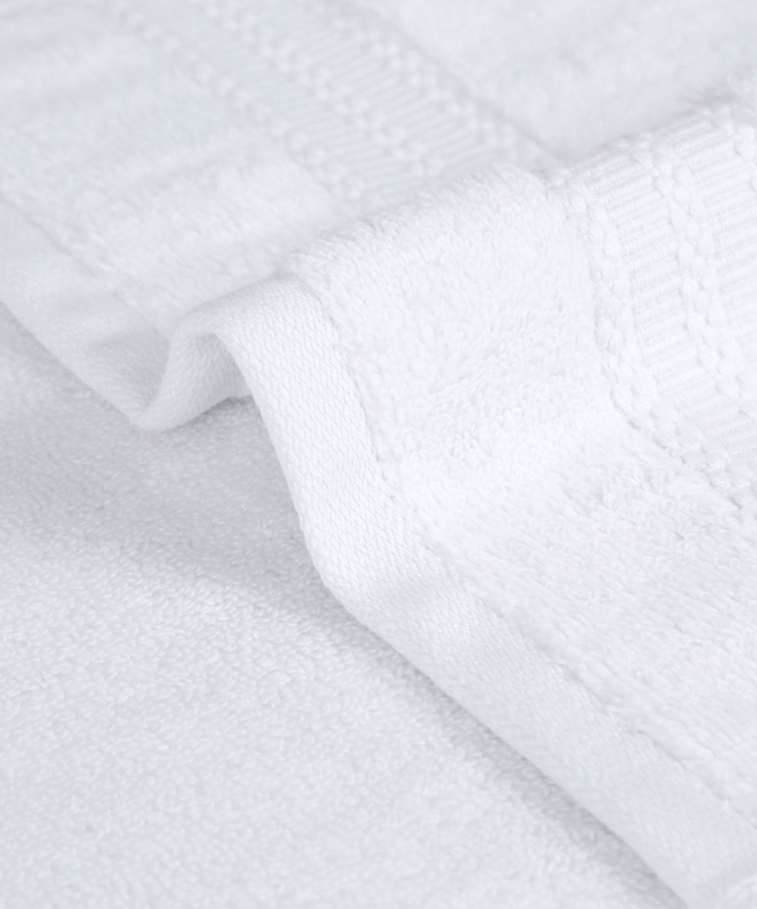 Nectarsoft 3 Pc Face Towel,625 Gsm , High End Luxury,Antimicrobial,Premium Cotton, Delica White