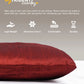 Everyday Solid Single Cushion, 250 GSM, 40 cm x 40 cm, Passion Red