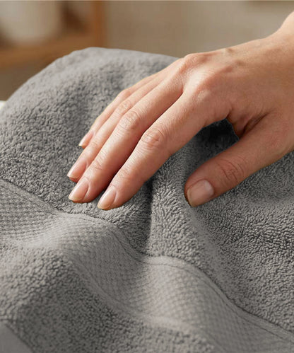 Urban Comfort Bath Towel, Charcoal| 450 GSM Cotton