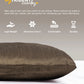 Everyday Solid Single Cushion, 250 GSM, 40 cm x 40 cm, Walnut