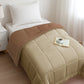 Soft Comfort Solid Single AC Blanket/Comforter, French Roast|200 GSM Micro Polyester|Reversible