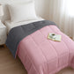 Soft Comfort Solid Single AC Blanket/Comforter, Rose Dust|200 GSM Micro Polyester|Reversible