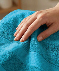 Urban Comfort Bath Towel, Teal Sachet| 450 GSM Cotton