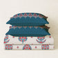 Home Essential Royal Bloom Queen Bedsheet Set, Lindon Blue| 144TC Cotton| 2 Pillow Covers