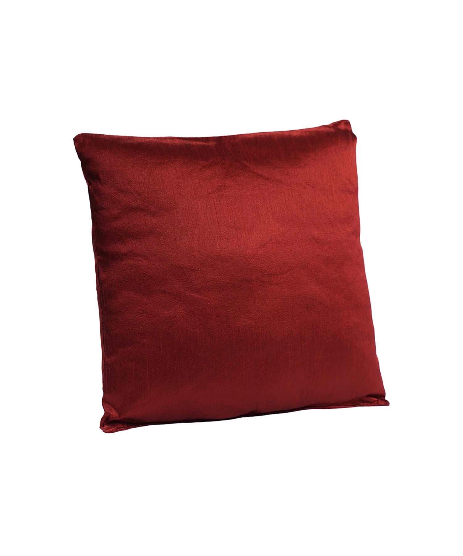 Everyday Solid Single Cushion, 250 GSM, 40 cm x 40 cm, Passion Red