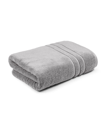 Luxe Home 1Pc Bath Towel, Charcoal| 600 GSM Cotton Bamboo