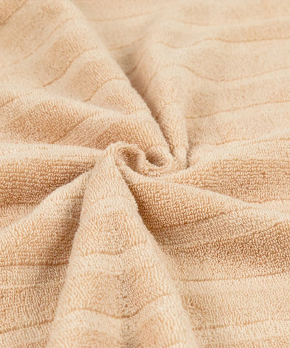 Quick Dry 1 Pc Bath Towel, Beige|400 GSM Cotton