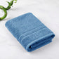 Luxe Home 1Pc Hand Towel, Sea Blue| 600 GSM Cotton Bamboo