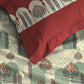 Celebration Queen Bedsheet Set, Ruhani Orange | 144 TC Cotton| 2 Pillow Covers