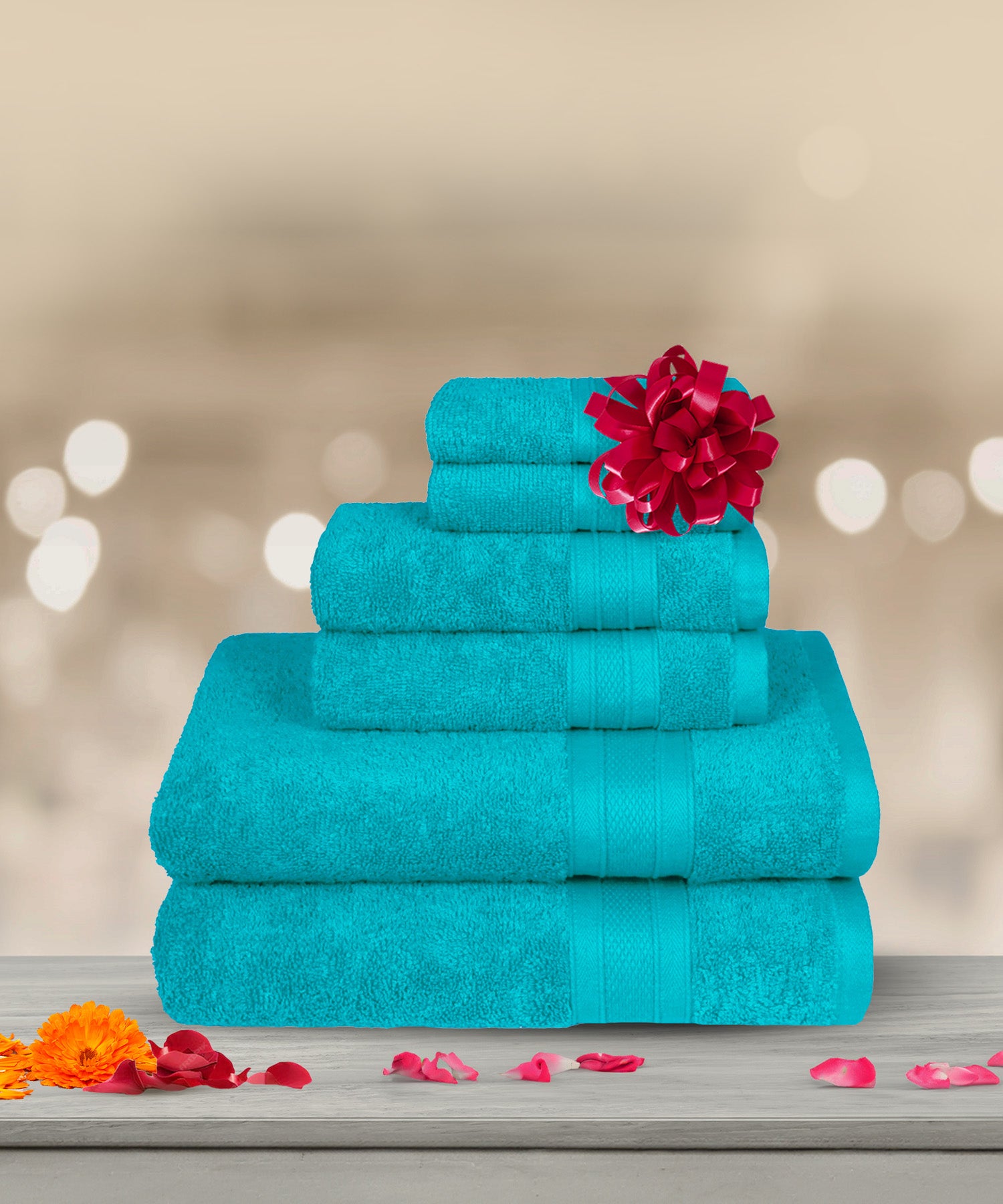 Soft Comfort, 6Pc Set,Air Rich Technology , 509 GSM,Teal