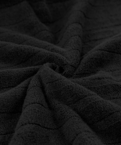 Quick Dry 1 Pc Bath Towel,Black|400 GSM Cotton